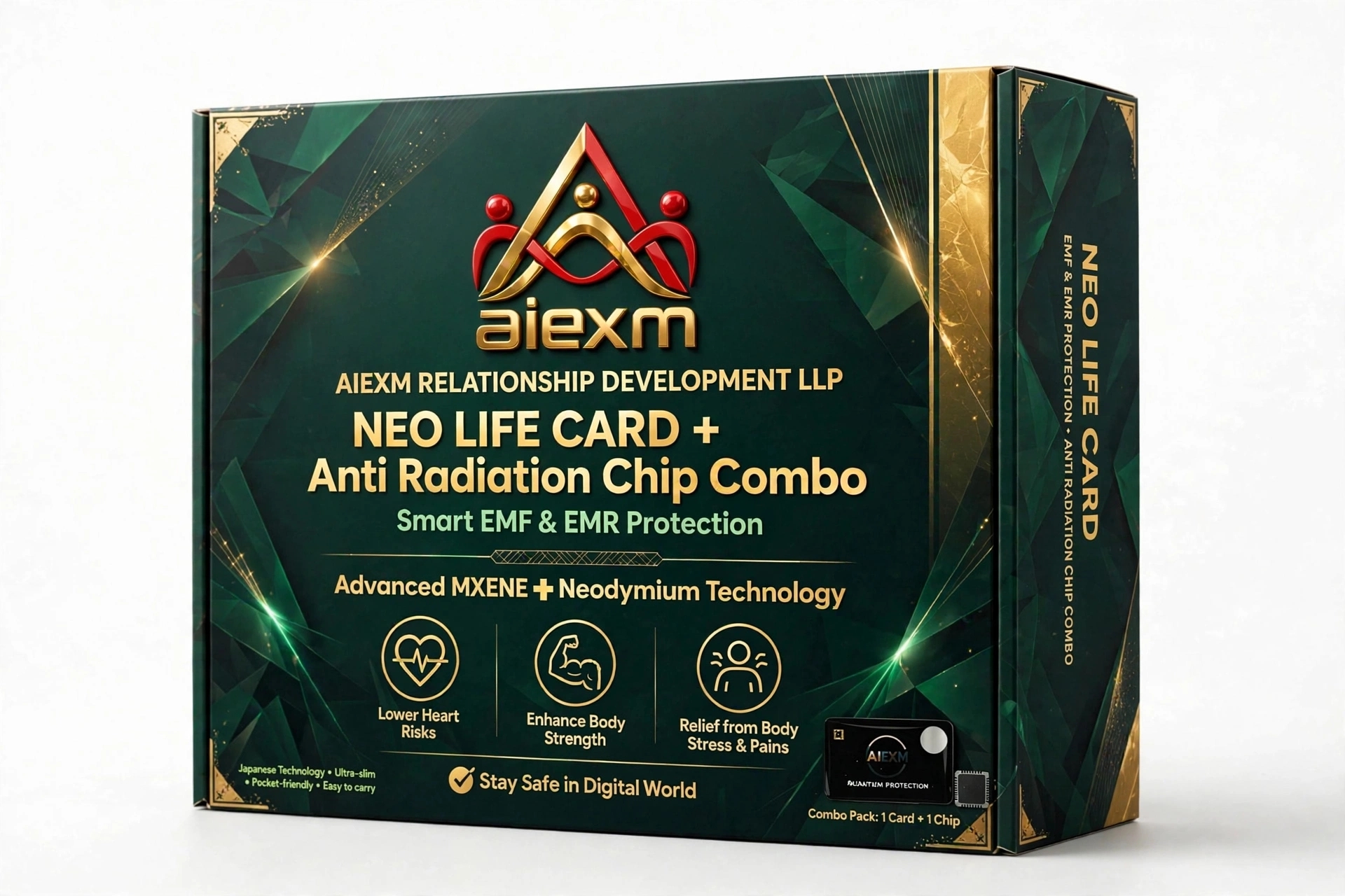 Anti radiation protection chip and NEO card